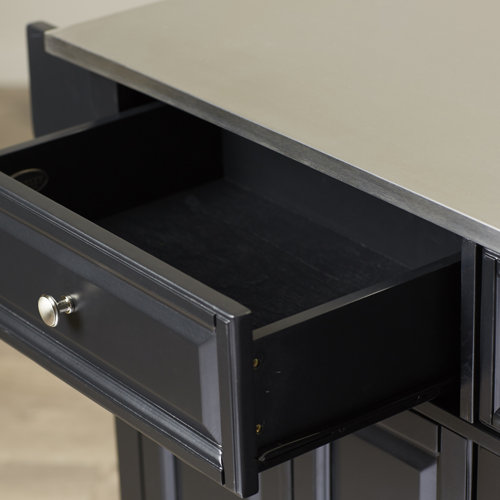 Three Posts™ Haslingden Metal Kitchen Island & Reviews Wayfair